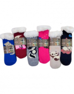 Calcetas de Niñas con Chiporro Antideslizante x 12 Pares. Talla: 24 - 27 / 27 - 31 / 32 - 35
