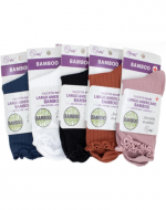 Calcetín de Mujer Largo Americano sin Costura Colores Surtidos  x 12 Pares. Talla: 35 - 39