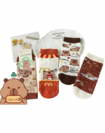 Calcetines Infantiles Diseño Capybara x 24 Pares. Tallas: 9 a 12 años.
