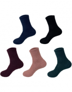 Calcetines Mujer Chenille Colores Surtidos x 12 Pares.