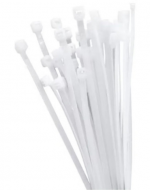 10 Bolsas de Amarra Plastica Color Blanco (1 Bolsa Trae 50 Pcs) Medida: 4.8 x 300 mm aprox