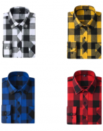 Camisa de Hombre Manga Larga Colores Surtidos x 12 Unds. Tallas: S a XXL