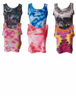 Camiseta de Dama Tie Dey  x 12 Und.Talla: M / L - L / XXL