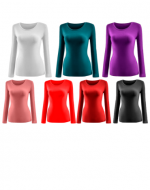 Camiseta Mujer con Polar Colores Surtidos x 12 Unds. Tallas: XL - 3XL