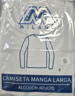 Camiseta Blanca Milano de Hombre x 12 Unds. Talla: S - M - L - XL