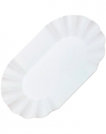 Canoa Porta Completos de Cartón Color Blanco x 200 Unds. Medida: 16.5 x 25.2 cm aprox.