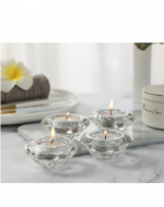 Candelabro de Vidrio x 12 Unds. Medidas: 7 x 3.5 cm aprox