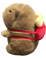 Peluche Capybara con Mochila x 4 Unds. Medida: 18 cm aprox.