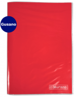 Carpeta Plastificada con Gusano Oficio Color Rojo x 6 Unds.