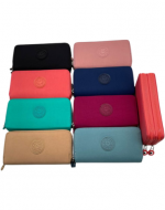 Billetera Doble Cierre Colores Surtidos x 6 Unds. Medida: 19 x 9.5 cm aprox