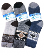 Calcetines de Hombre Toalla Jaspeado  x 12 Unds. Talla: Estándar