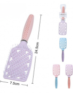 Cepillo Anti Frizz Colores Surtidos x 12 Unds. Medida: 24.5 x 7.5 cm aprox.