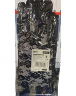 Guantes de Encaje Cortos Color Negro x 12 Pares.