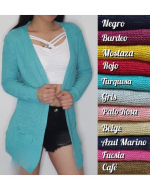 Tapado de Hilo con Bolsillos x 6 Unds. Talla: Estándar