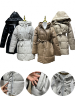 Chaqueta Puffa de Cuero Colores Surtidos x 12 Unds. Tallas : S - M - L