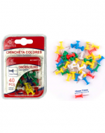 12 Set de Chinchetas de Colores (1 Set Trae 40 PCS)
