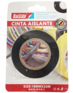 Cinta Aislante Color Único x 12 Unds. Medidas: 1.8 cm x 20 mt aprox