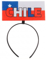 Cintillo con Bandera de Chile x 6 Unds. Medida: 17 x 23 cm aprox.