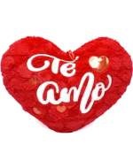 Cojín Corazón Te Amo Color Unico x 4 Unds. Medida: 25 cm aprox