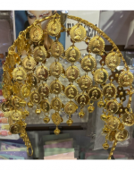 Diadema con Monedas Color Dorado x 12 Unds.