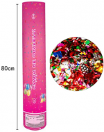 Tubo Lanza Confetti x 6 Unds. Medida: 80 cm aprox.