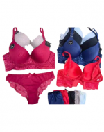 Conjunto de Lencería Copa C Colores Surtidos x 12 Unds. Talla: 42 a 48