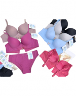 Conjunto de Lencería Copa B Colores Surtidos x 12 Unds. Talla: 36 a 42