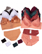 Conjunto Sostén Copa D Colores Surtidos x 12 Unds. Talla: 42 al 48