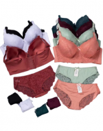 Conjunto Sostén Copa D Colores Surtidos x 12 Unds. Talla: 42 al 48