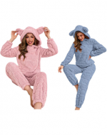 Pijama Plush Corazones Colores Surtidos x 12 Unds. Talla: M - L - XL - 2XL