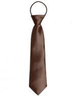 Corbata con Elástico Color Cafe x 20 Unds. Medida: 28 x 6 cm aprox.