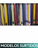 Corbata de Hombre con Raya x 12  Unds. Medida: 1.30 x 6 cm aprox