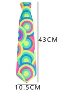 6 Set Corbata Fluor Modelos Surtidos (1 Set Trae 6 PCS) Medida: 10.5 x 43 cm aprox.