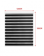 Cortina Roller Black Out x 6 Unds. Medidas: 120 × 180 cm aprox.