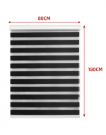 Cortina Roller Black Out x 6 Unds. Medidas: 80 × 180 cm aprox.