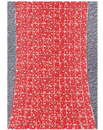 Cortina Corazones Color Unico x 6 Unds. Medida: 200 cm aprox.