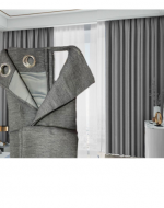 4 Set Cortinas 2 Paños para Living .Medida : 1.40 x 2.30 cm aprox (1 Set :2 PCS)