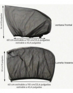 4 Set de Protector de Ventana para Auto Color Único (1 Set Trae 4 PCS)