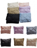 Cosmetiquero Acolchado Colores Surtidos x 6 Unds.
