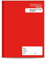 Cuaderno College Matemática 80 Hojas Mekano x 10 Unds. Medida: 7mm