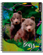Cuaderno Universitario Tapa Dura Wild Life 100 Hojas x 10 Unds. Medida: 7 mm