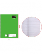 Cuaderno College Caligrafía Horizontal 80 Hojas Color Único x 10 Unds. Medida: 24.5 x 18 aprox.