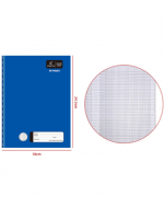 Cuaderno College Caligrafía Vertical 80 Hojas Color Único x 10 Unds. Medida: 24.5 x 18 aprox.
