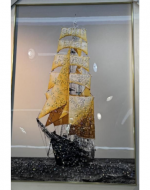 Cuadro Decorativo Diseño Barco x 3 Unds. Medida: 40 x 60 cm aprox.