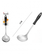Cucharon Metálico Color Único x 6 Unds. Medida: 32 cm aprox.
