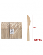 12 Pack de Cuchillo de Madera. (1 Pack: 100 PCS ) Medidas : 12 cm aprox.