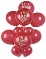 6 Set Globos de Latex Te Amo (1 Set Trae: 13 PCS)