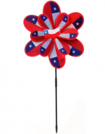 Remolino Plastico Bandera de Chile x 6 Unds. Medida: 27 x 61 cm aprox.