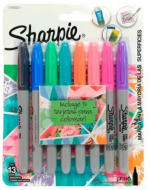 4 Set de Marcador Sharpie Colores Pastel (1 Set Trae 8 PCS)