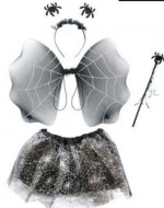 4 Set de Disfraz Telaraña Color Único (1 Set Trae 4 PCS)